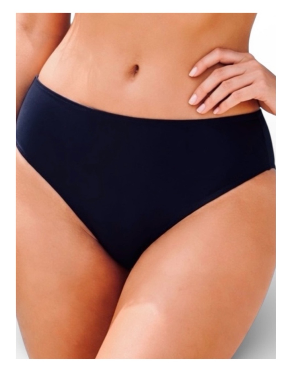 Profile by Gottex Tutti Frutti Seamless Classic Swim Bottom Sz 16 Black NWT